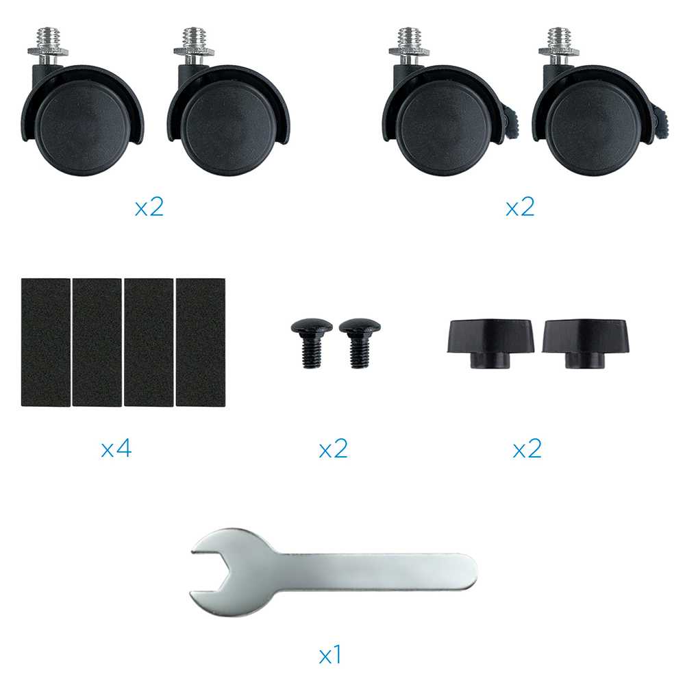 Tooq UMCS0004-B Soporte de Suelo con 4 Ruedas Giratorias para Torre Ordenador PC CPU Metálico Negro Base Regulable