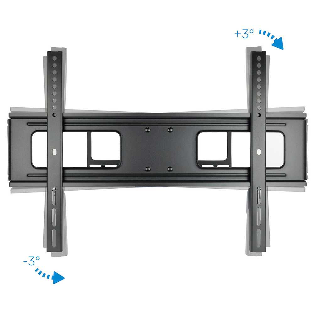 TooQ LP6270TN-B, Soporte Fijo de Pared (Inclinable y Giratorio) de 37 a 70in Negro