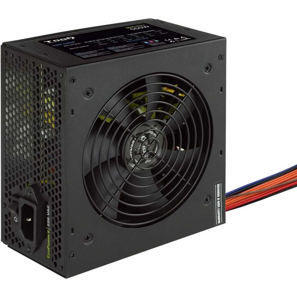 Fuente de Alimentación Ecopower II de 550W con PFC Pasivo, Ventilador silencioso de 120mm con control