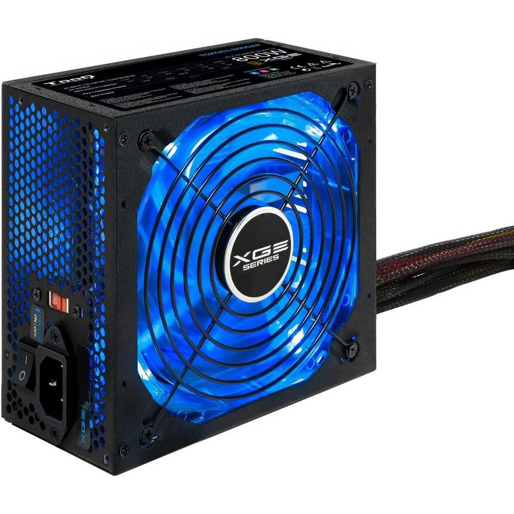 Fuente de alimentación Gaming (800W, PFC Activo, ATX 12V V2.31) Certificación 80 Plus Bronze, led