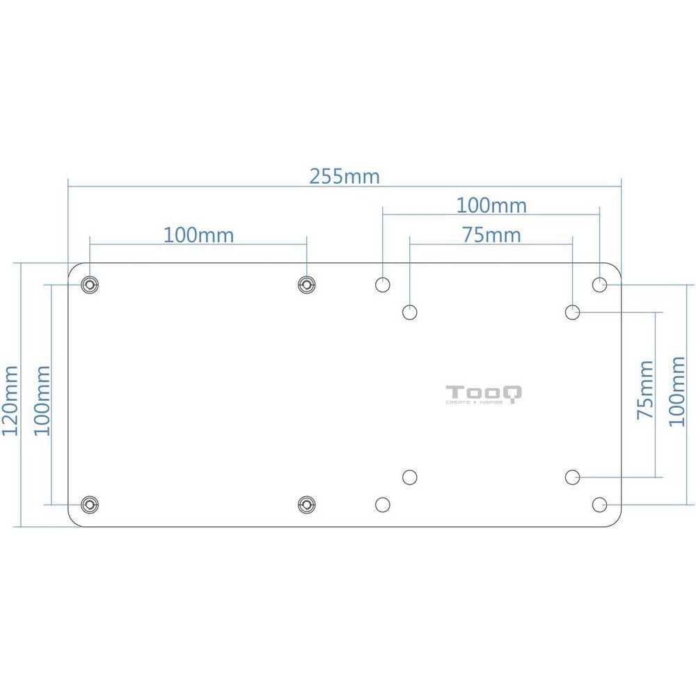 Soporte VESA Metálico para Mini PC/NUC/Barebone, Color Negro
