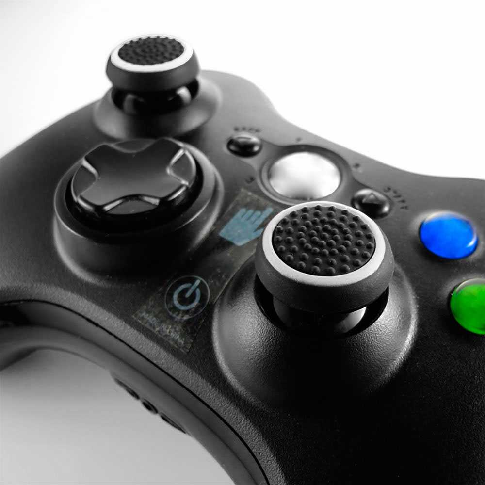 2x Gomas Blancas Compatible con Joystick Mando PS5/PS4/FAT/Slim/Pro Xbox One Eje L3 R3 Fundas