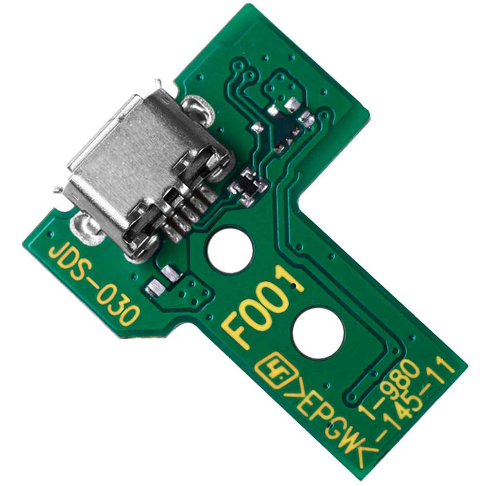Placa Conector de Carga Puerto Micro USB para Mando PS4 JDS 030 DS Gamepad Board + Cable flex