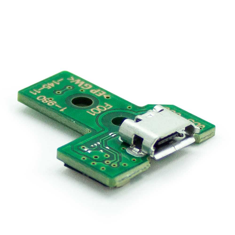 Placa Conector de Carga Puerto Micro USB para Mando PS4 JDS 030 DS Gamepad Board + Cable flex