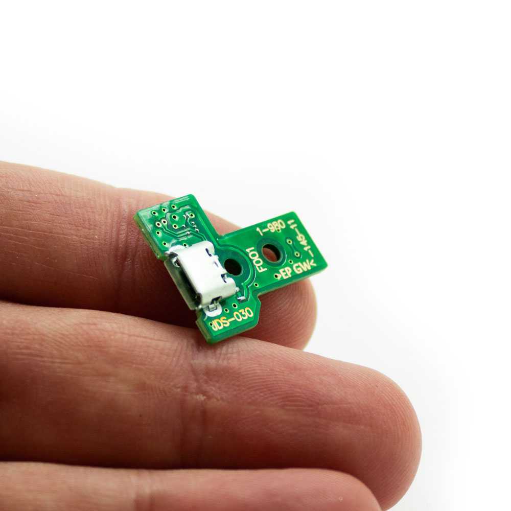 Placa Conector de Carga Puerto Micro USB para Mando PS4 JDS 030 DS Gamepad Board + Cable flex