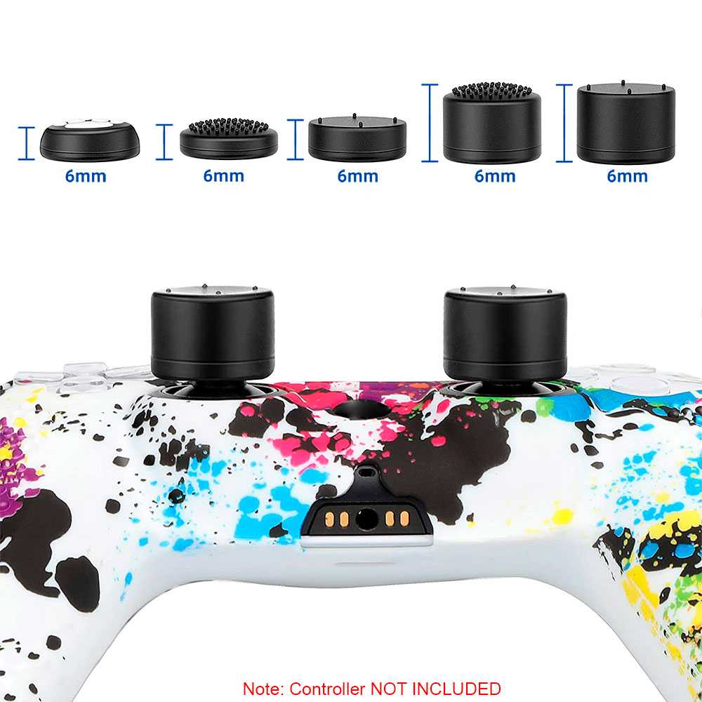 Funda de Silicona Compatible Con Mando PS5 Manchas Pintura Carcasa Anti Caídas Golpes Goma Flexible Suave Estuche