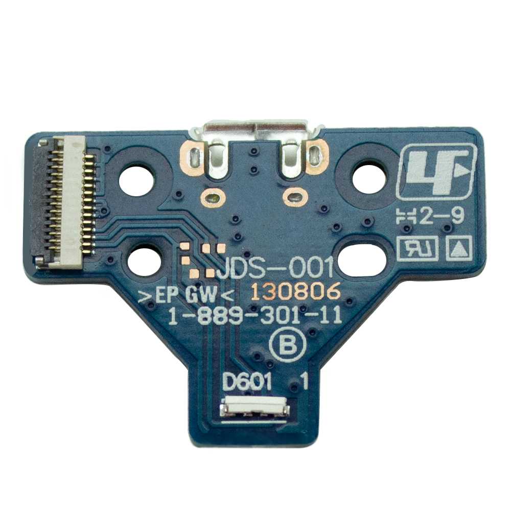 Placa de Carga Micro-USB para Mando Gamepad Compatible con PS4 JDS-001+Cable flex