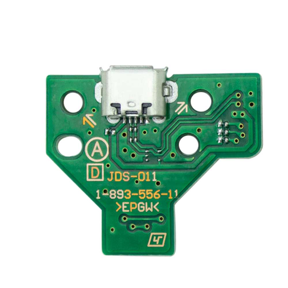 Placa de Carga Micro-USB para Mando Gamepad Compatible con PS4 JDS-011+Cable flex