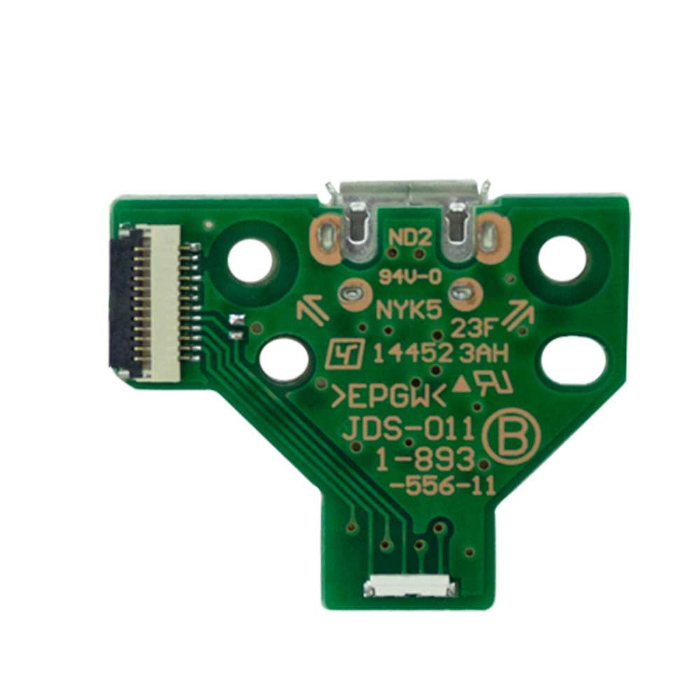 Placa de Carga Micro-USB para Mando Gamepad Compatible con PS4 JDS-011+Cable flex