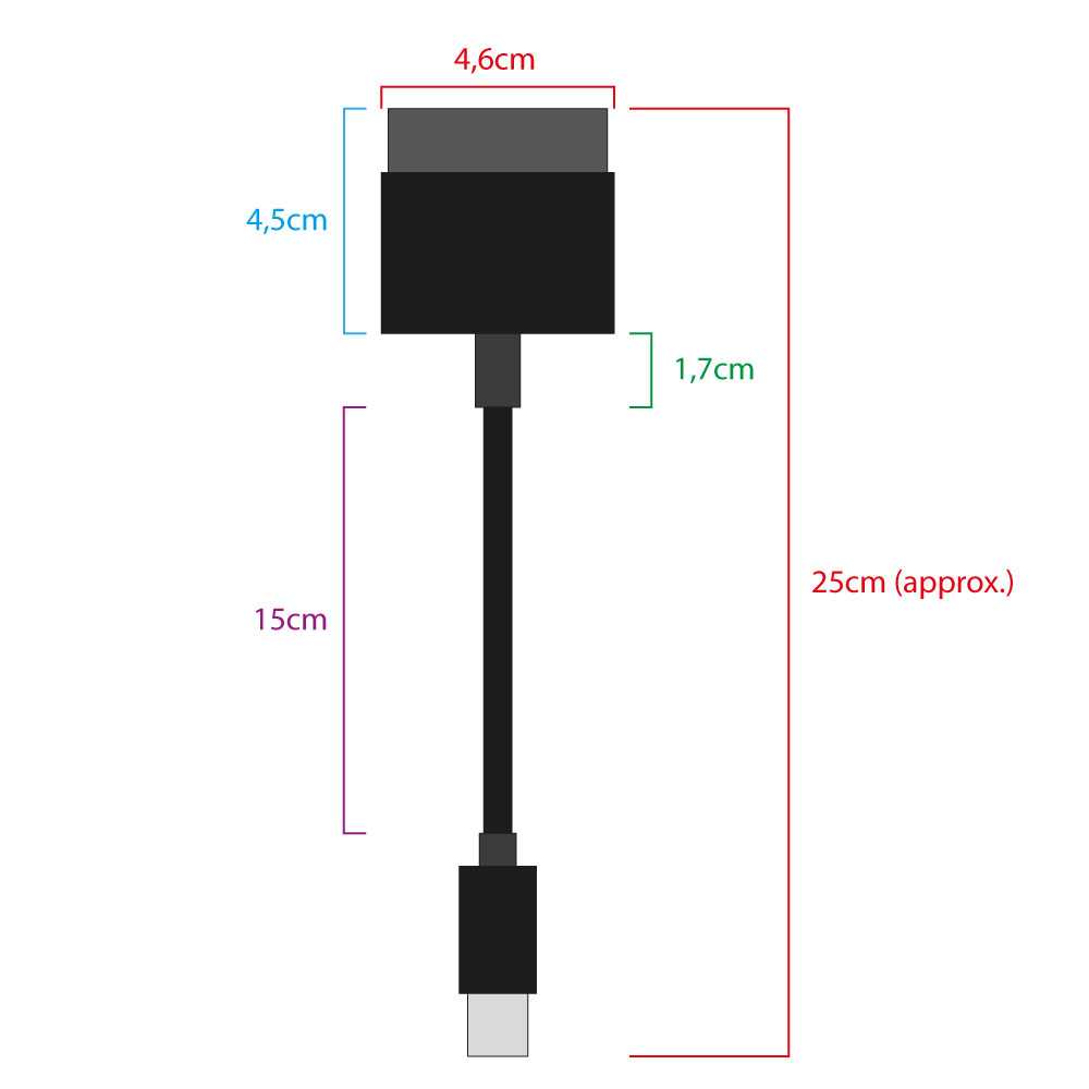 Cable Adaptador USB Convertidor Negro Compatible con Mandos de PS1 PS2 a PC PS3