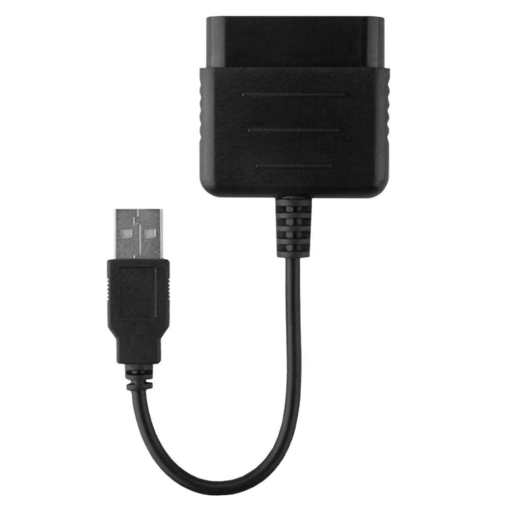 Cable Adaptador USB Convertidor Negro Compatible con Mandos de PS1 PS2 a PC PS3