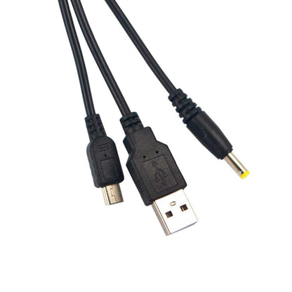Cable Carga y Datos compatible con consola Sony PSP 1000 2000 3000 Negro