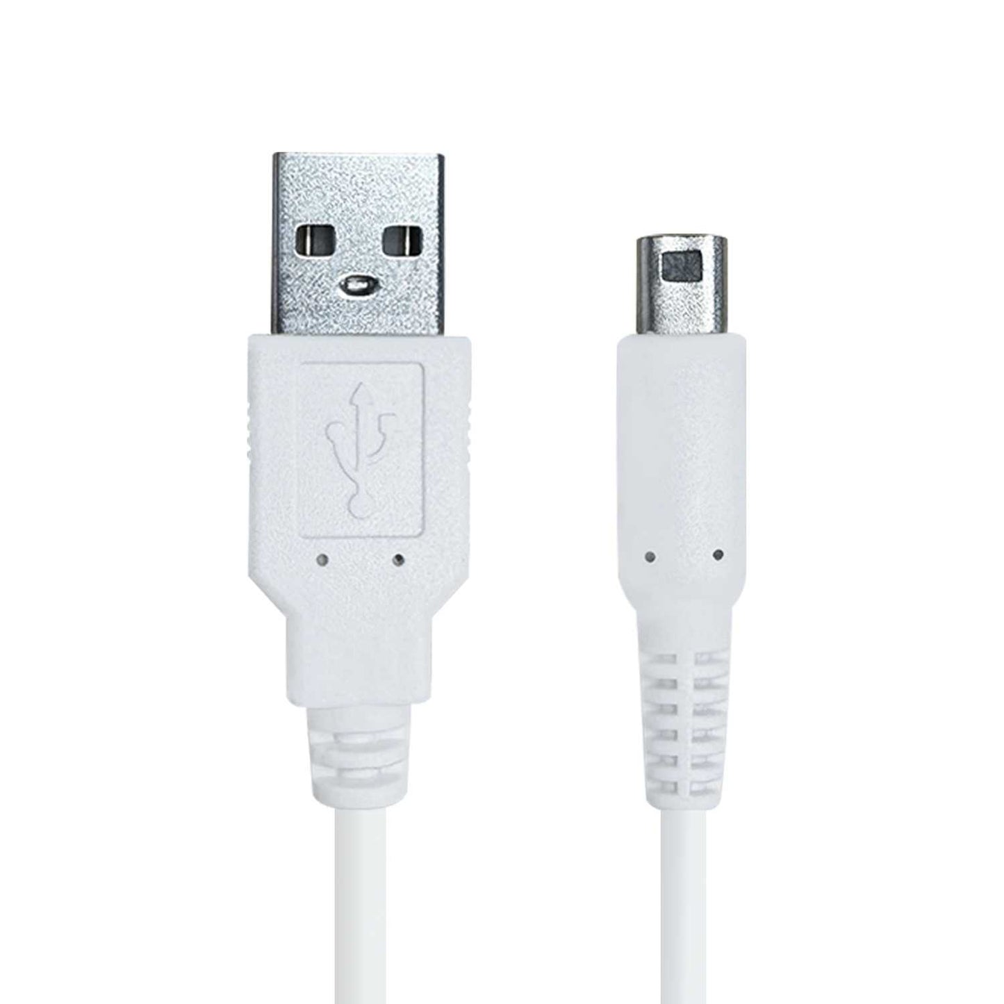 Cable de Carga y Datos USB 1,2m Blanco Compatible con Ninten DSi,DSi XL,2DS,New 2DS XL,3DS,3DS XL,New 3DS,New 3DS XL Cargador Transferencia Archivos Power Lead