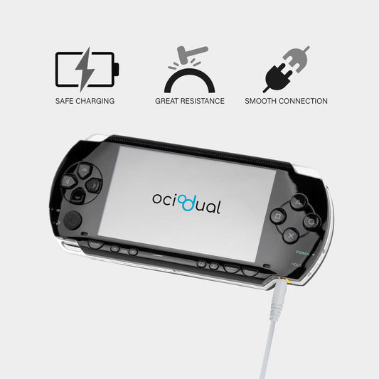 Cable Cargador USB DC Cable de Carga Compatible con PSP 1000 PSP 2000 PSP 3000, Altavoces, Camaras de Seguridad, Cargador