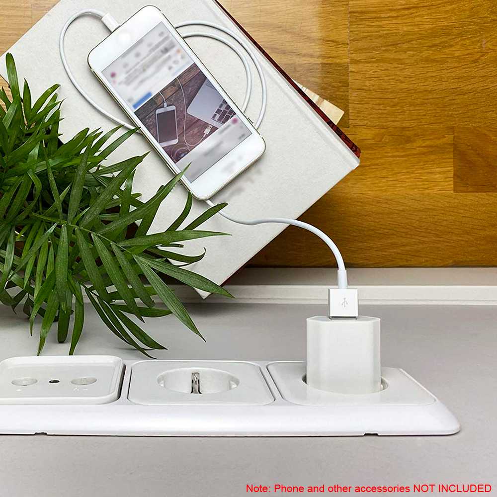 Aisens A110-0063 5V 1A Cargador de Red USB Transformador para Smartphones Tablet Carga Pared EU 2 Pin Adaptador Blanco