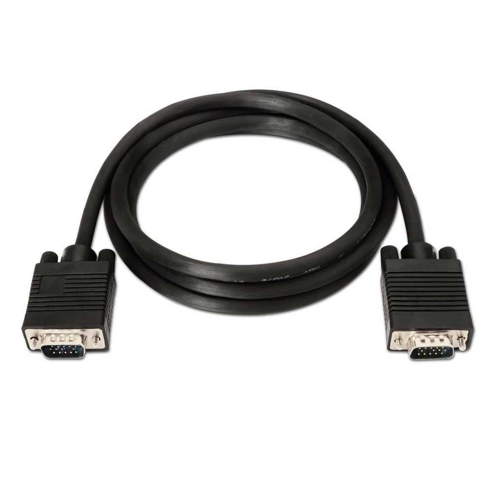 Cable SVGA (HDB15/Macho-HDB15/Macho, 1.8 m) Color Negro