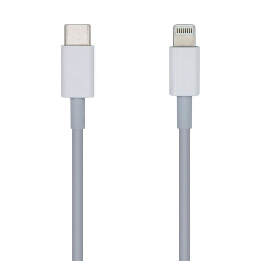 Aisens Cable USB 2.0 USB-C a Lightning PD 2A, Lightning /M-USB-C/M, Blanco, 20cm