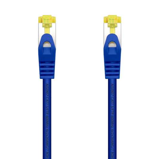 Aisens Cable de Red Latiguillo RJ45 LSZH Cat.7 600 MHz S/FTP PIMF AWG26, Azul, 1m