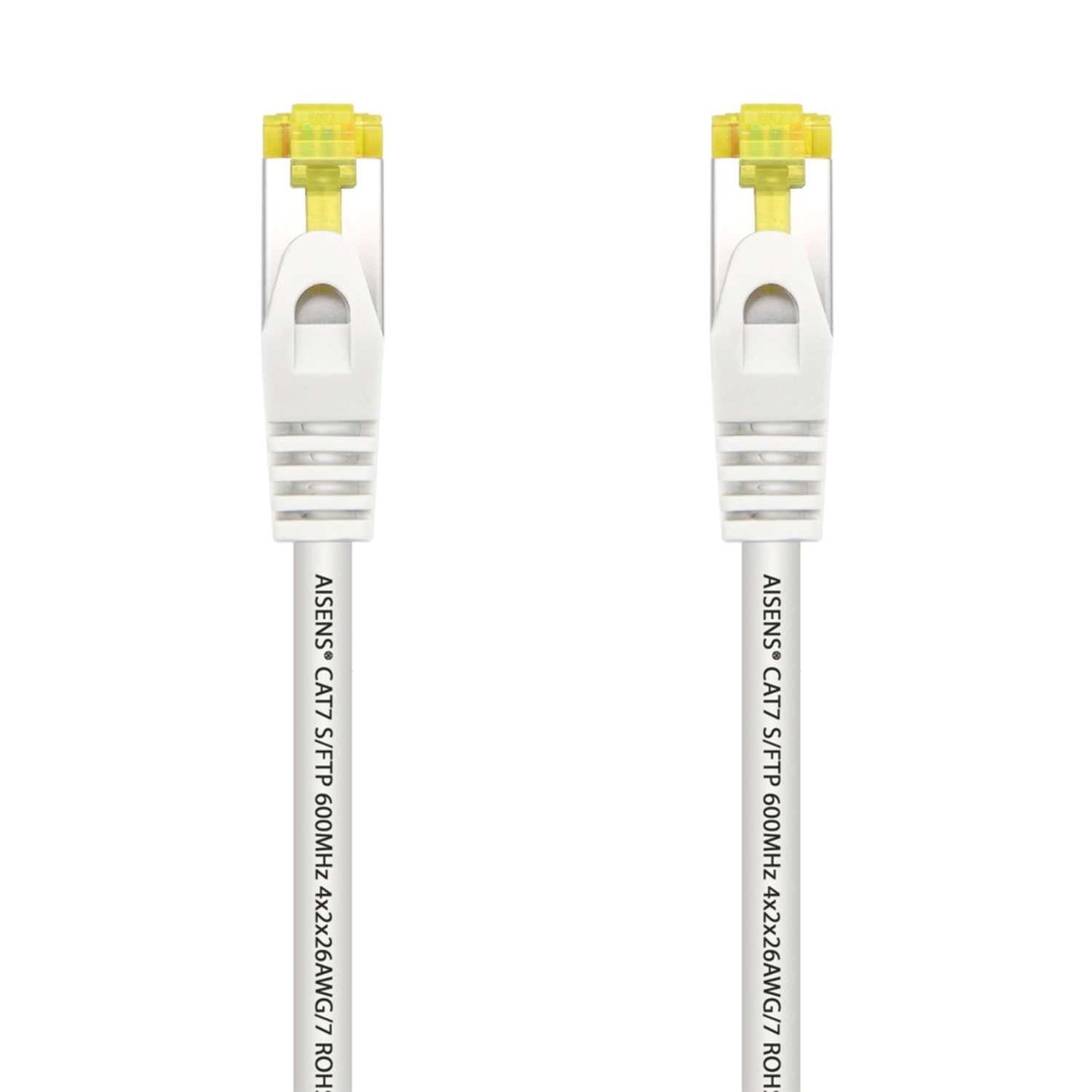 AISENS Cable de red Cat.7, 600 MHz S/FTP PIMF AWG26, Blanco, 2m