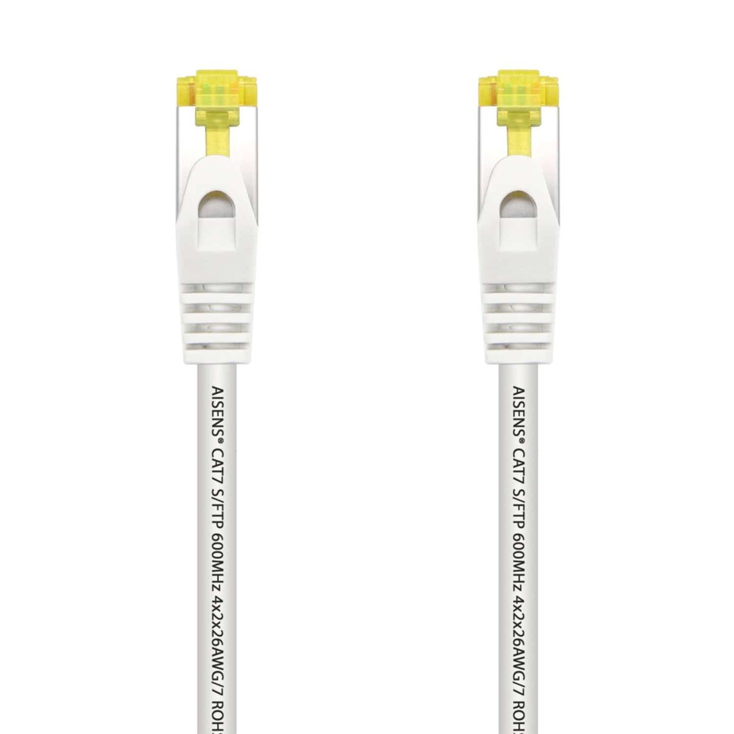 AISENS Cable de red Cat.7, 600 MHz S/FTP PIMF AWG26, Blanco,  2m