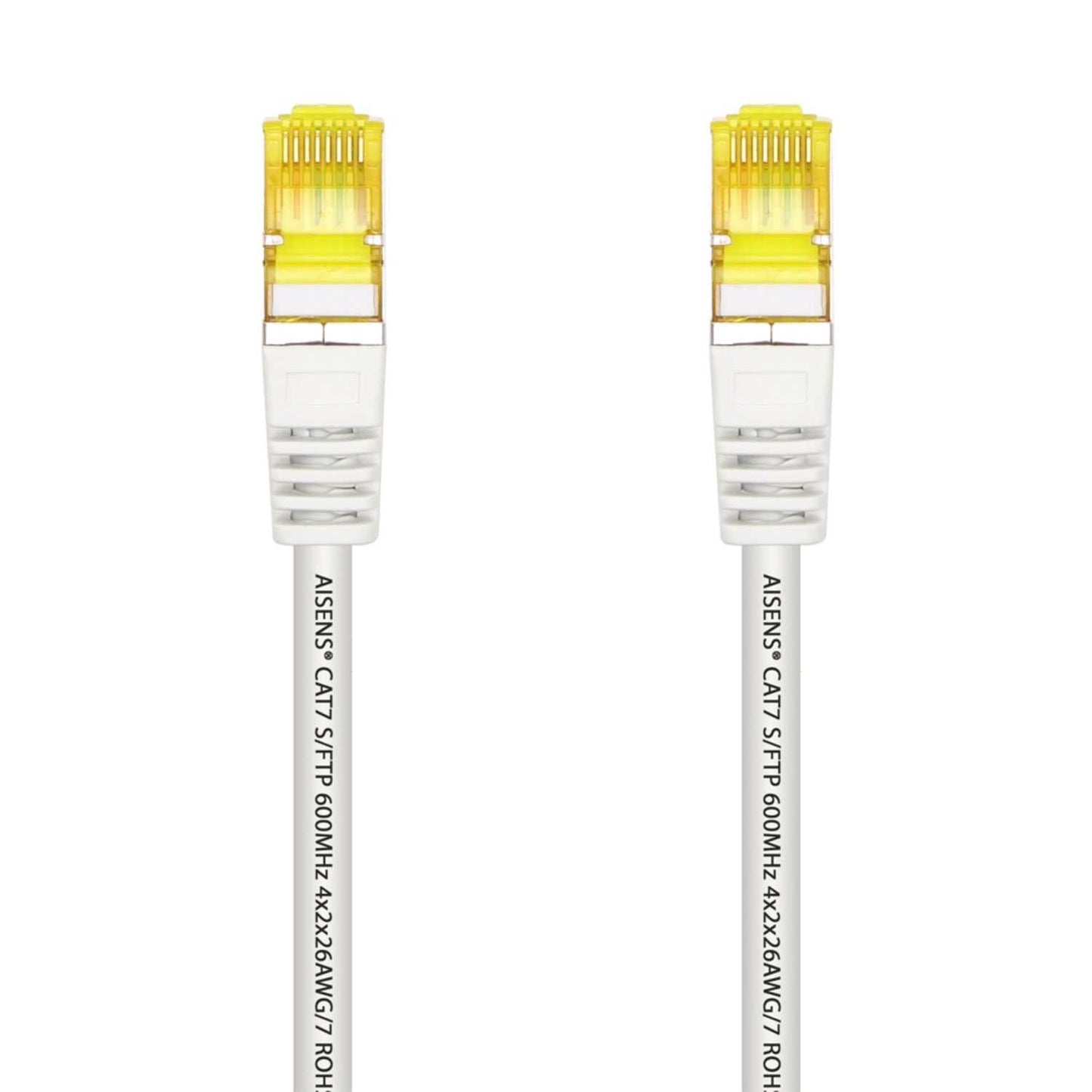 AISENS Cable de red Cat.7, 600 MHz S/FTP PIMF AWG26, Blanco, 2m