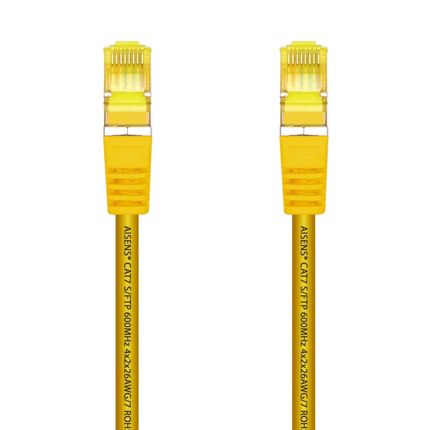 Aisens Cable de Red, 2m, RJ45 LSZH Cat.7 600 MHz S/FTP PIMF AWG26, amarillo