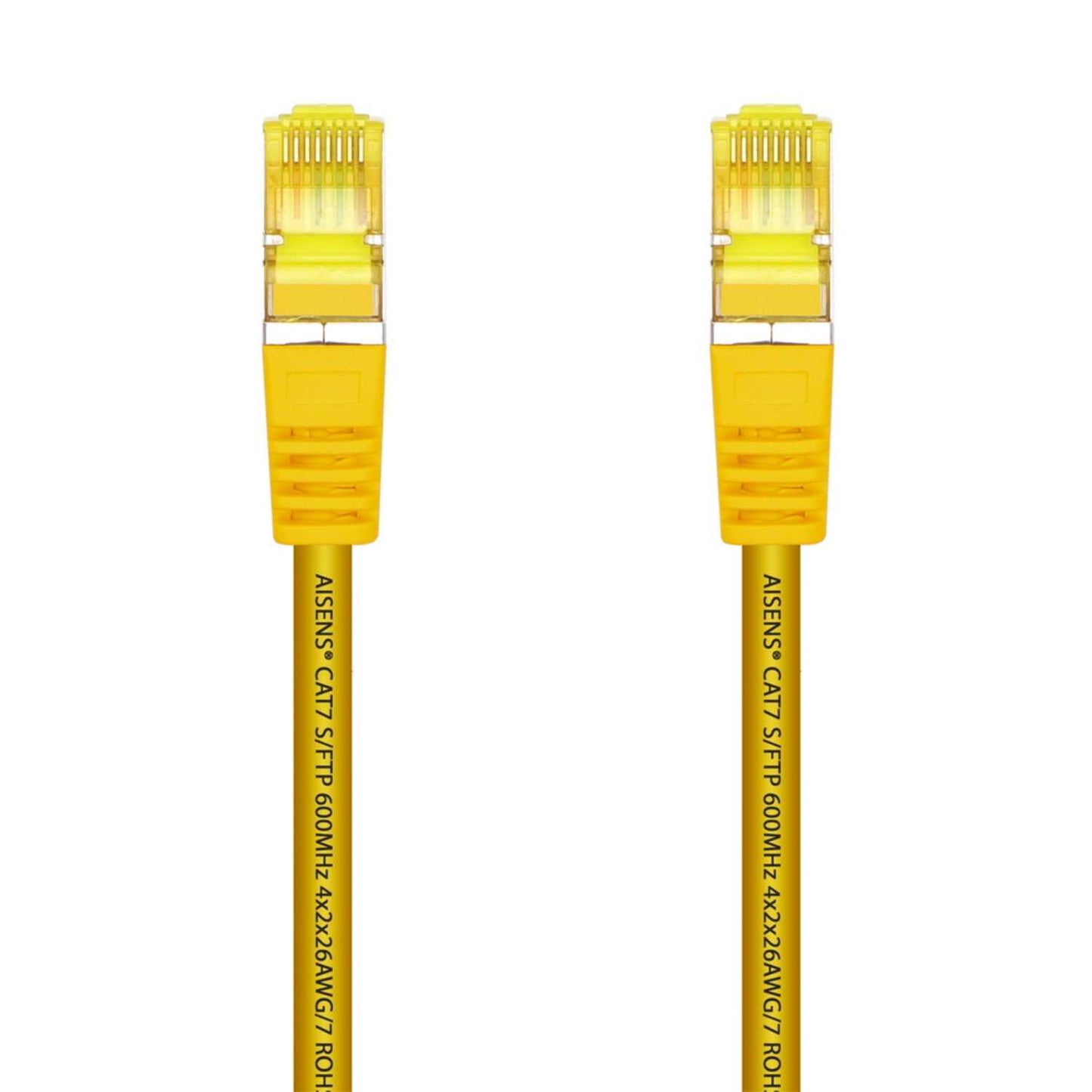 Aisens Cable de Red RJ45 LSZH Cat.7 600 MHz S/FTP PIMF AWG26, Amarillo, 2m