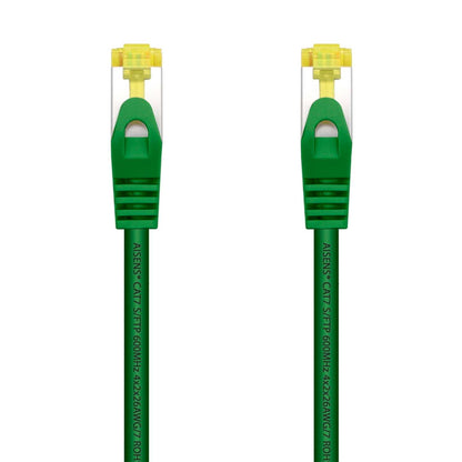 Aisens Cable de red latiguillo RJ45 LSZH Cat.7 600 MHz S/FTP PIMF AWG26, verde, 25cm
