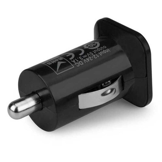 Cargador de Mechero Adaptador Coche Doble Puerto USB Negro para Smartphones Telefonos Moviles Tablets