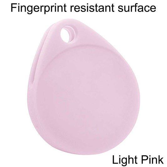 Funda Protectora de Silicona Suave Elástica Blanda Llavero Compatible con AirTag Rosa Cubierta Goma Gel Flexible