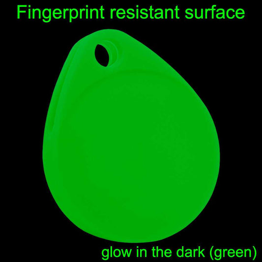 Funda Protectora de Silicona Suave Elástica Blanda Llavero Compatible con AirTag Brillo Noche Cubierta Goma Flexible