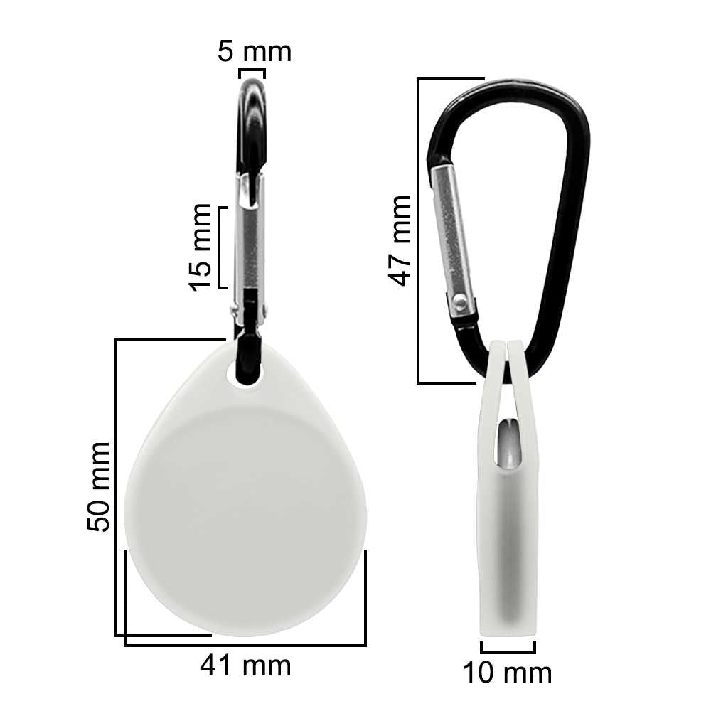Funda Protectora de Silicona Suave Elástica Blanda Llavero Compatible con AirTag Brillo Noche Cubierta Goma Flexible