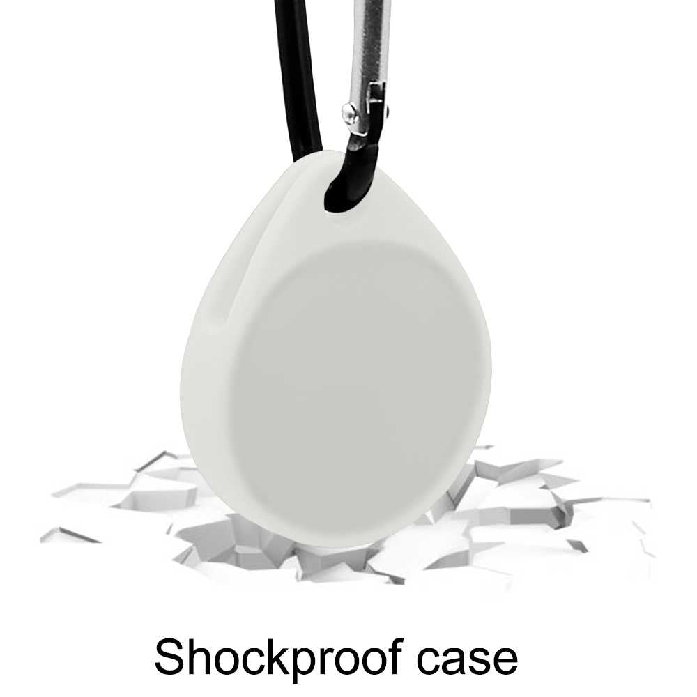 Funda Protectora de Silicona Suave Elástica Blanda Llavero Compatible con AirTag Brillo Noche Cubierta Goma Flexible