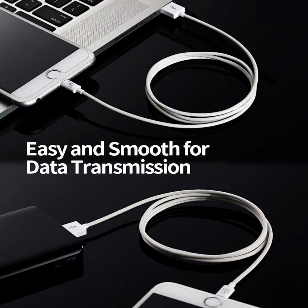 D8 Cable 2m USB Tipo A Lightning Carga+Datos Certificado MFi Blanco Compatible con iPhone 14 14 Pro 13 12 11 X iPad Pro PSC-0327