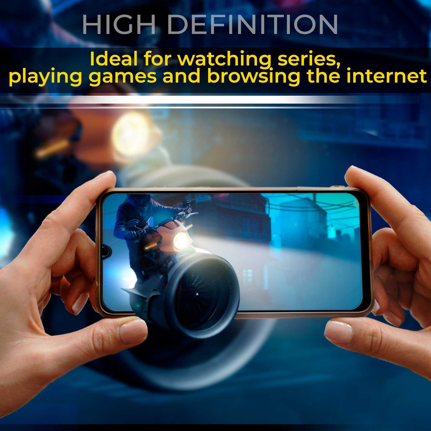 Protector de Pantalla Cristal Templado Premium Compatible con iPhone 14, Vidrio 9H 2.5D Anti Golpes Arañazos 0.3mm