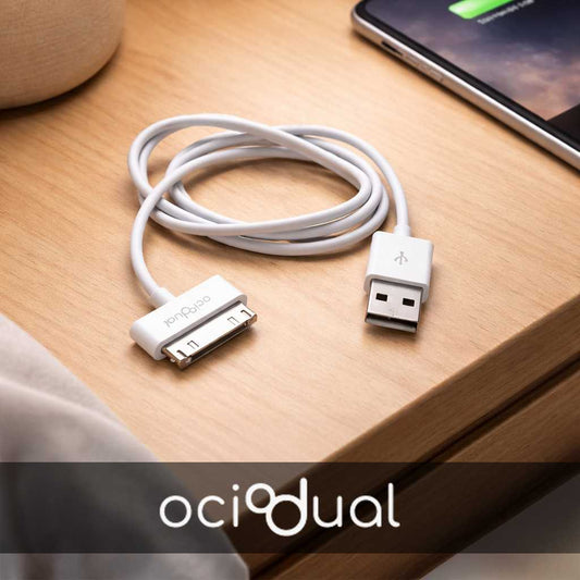Cable USB 30 Pines 1 Metro Compatible con iPhone 3G/3GS/4/4s, iPad 1/2/3 y iPod