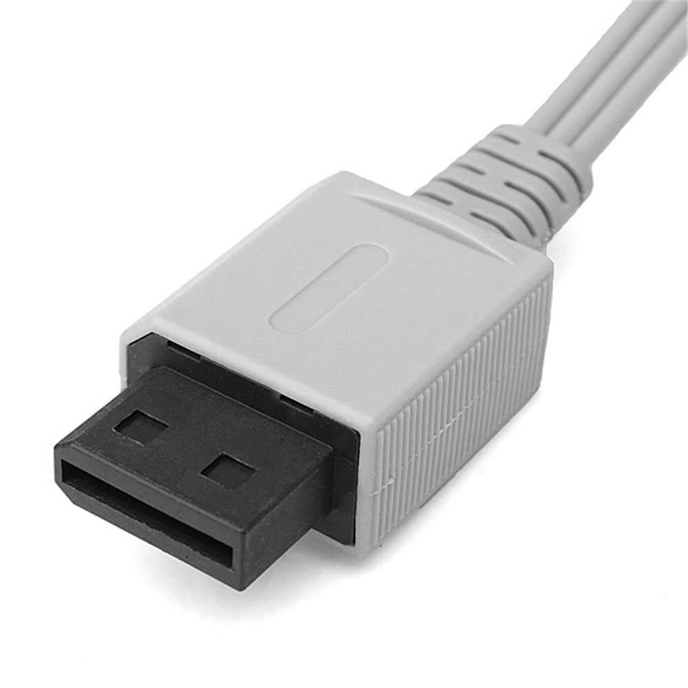 Cable de TV AV 3 RCA Video y Audio Compuesto Compatible con Consola Wii WiiU U