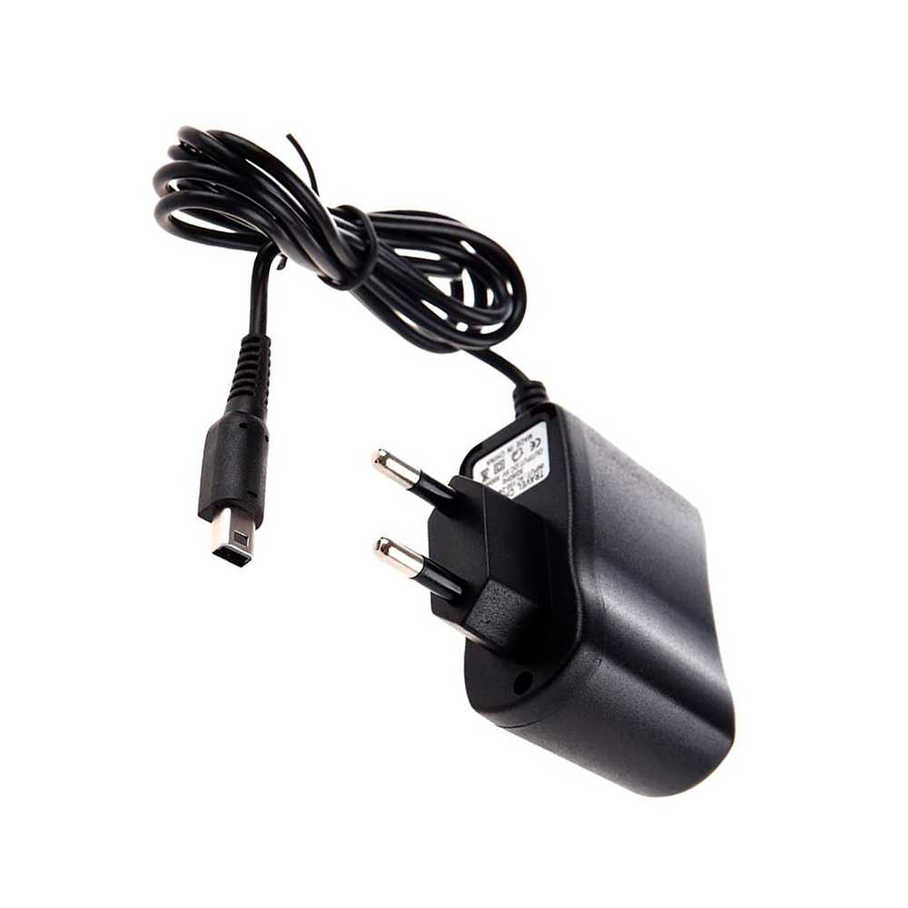 Cargador Compatible con Consolas 3DS/3DS XL/2DS/2DS XL/DSi/DSi XL/New 3DS Alimentador Adaptador de Corriente Pared EU AC