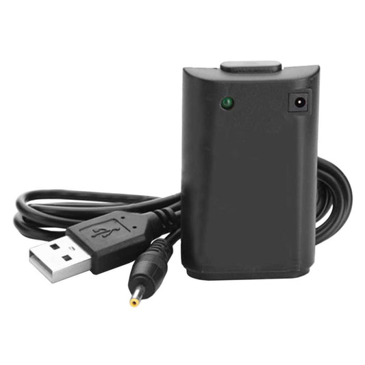 Batería Recargable para Mando de Xbox 360 4800 mAh Negra con Cable de carga USB Compatible con Gamepad Original Xbox360