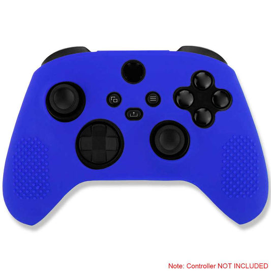 Funda de Silicona Compatible con Mando XBox X/S Azul Antigolpes Anticaídas Antipolvo Goma Flexible Suave Cubierta Skin