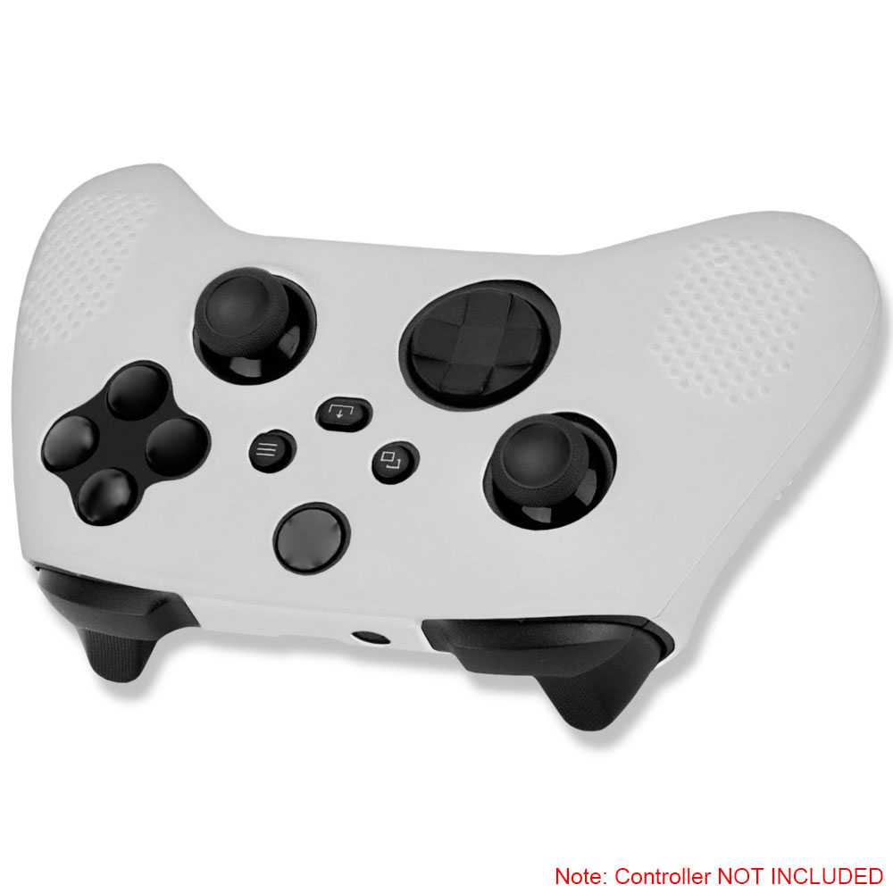 Funda de Silicona Compatible con Mando XBox Serie X/S Translúcida Anti Caídas Golpes Goma Polvo Flexible Suave