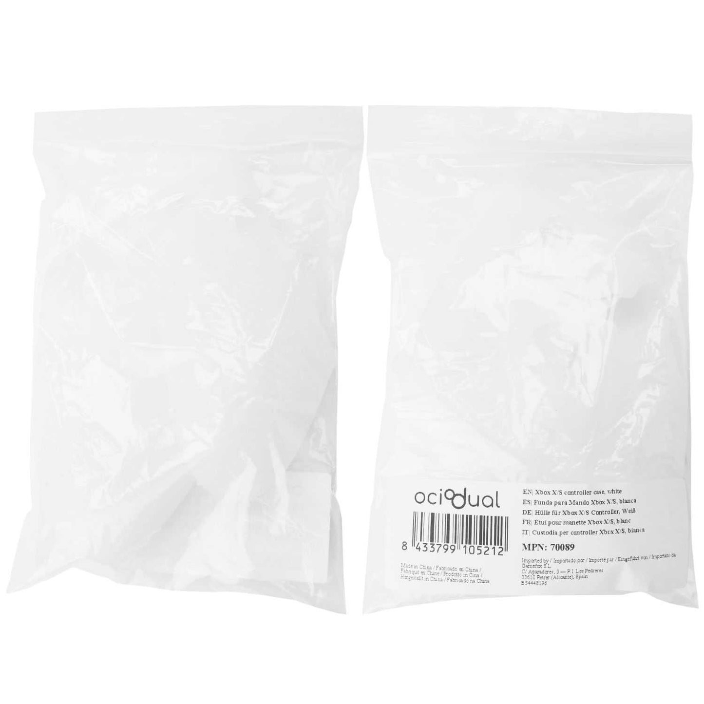 Funda de Silicona Compatible con Mando XBox Serie X/S Translúcida Anti Caídas Golpes Goma Polvo Flexible Suave