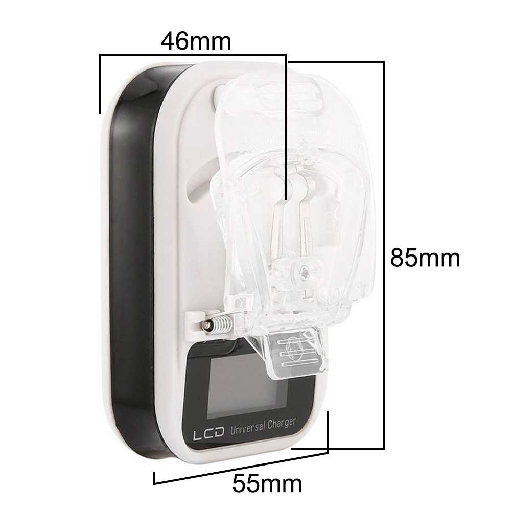 Cargador de Red Lento Pantalla LED con USB 2 Pin EU para Baterías Teléfonos Móviles Smartphones Alimentador Pared