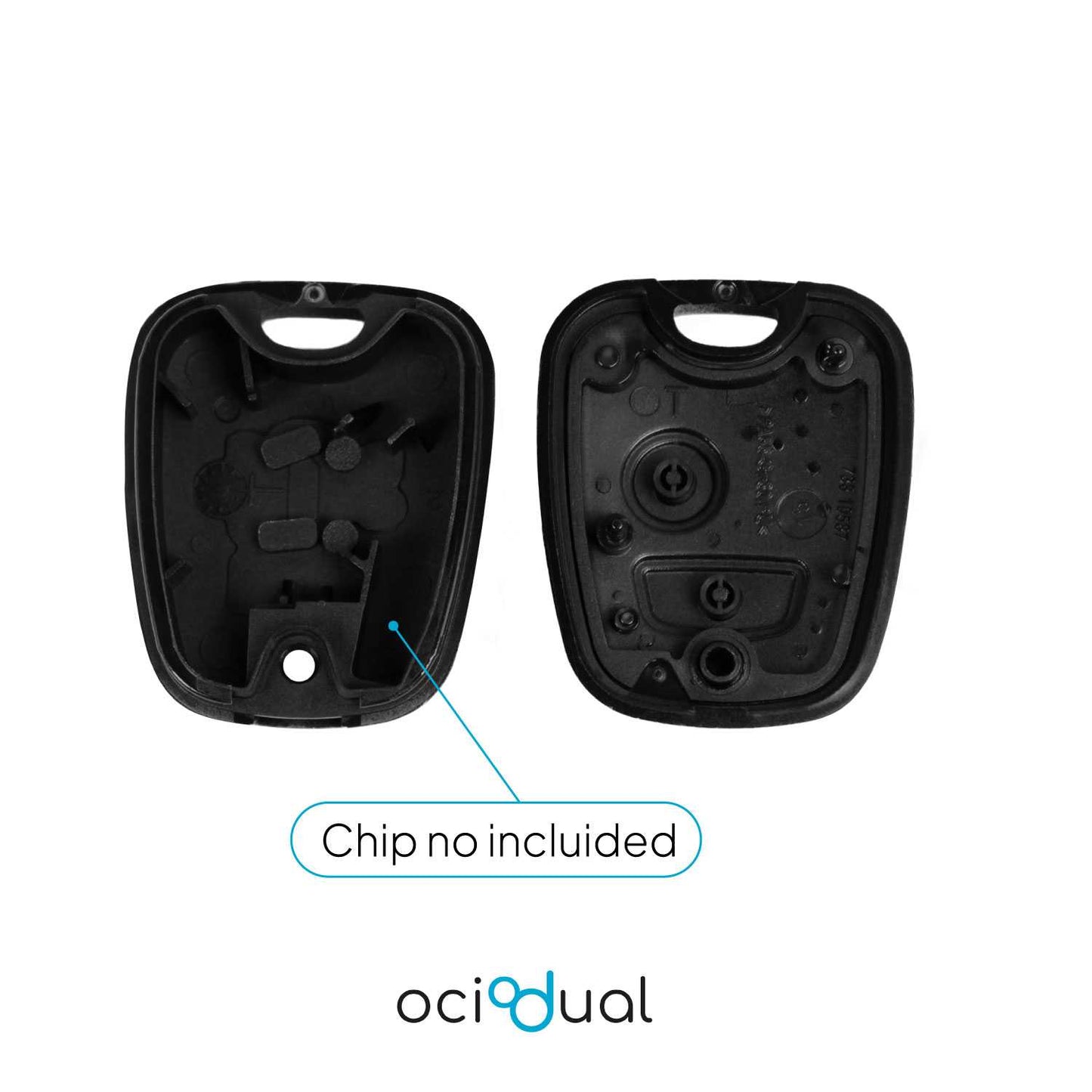 Carcasa de Recambio Llave sin Espadin Compatible con Citroen C1 C2 C3 C5 Xsara Saxo Berlingo Picasso Negro 2 Botones