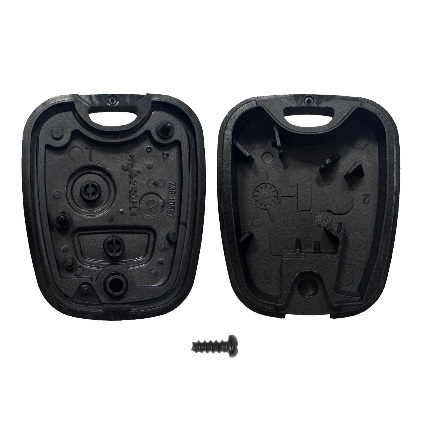 Funda de Remplazo ABS Sin Logo ni Llave Espadin Key Compatible con Peugeot 307 406 Carcasa Rígida Mando a Distancia