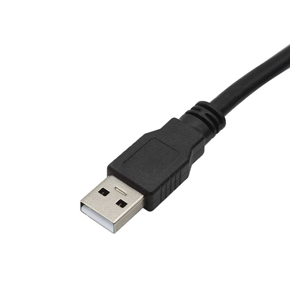 Cable USB 2.0 Tipo A a Mini Tipo B 4P 4 Pin Macho 70cm Negro para Cargar MP3 MP4 MP5 Camaras Digitales GPS GoPro Hero 3