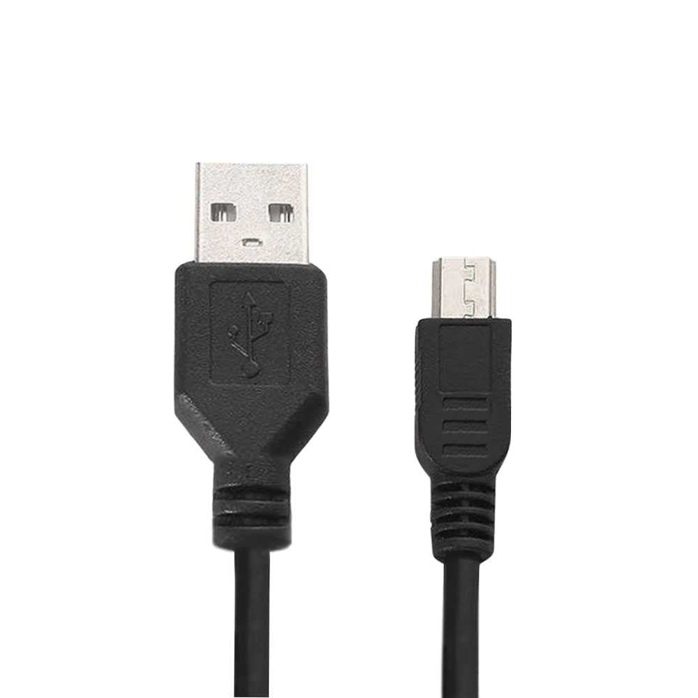 Cable USB 2.0 Tipo A a Mini Tipo B 4P 4 Pin Macho 70cm Negro para Cargar MP3 MP4 MP5 Camaras Digitales GPS GoPro Hero 3