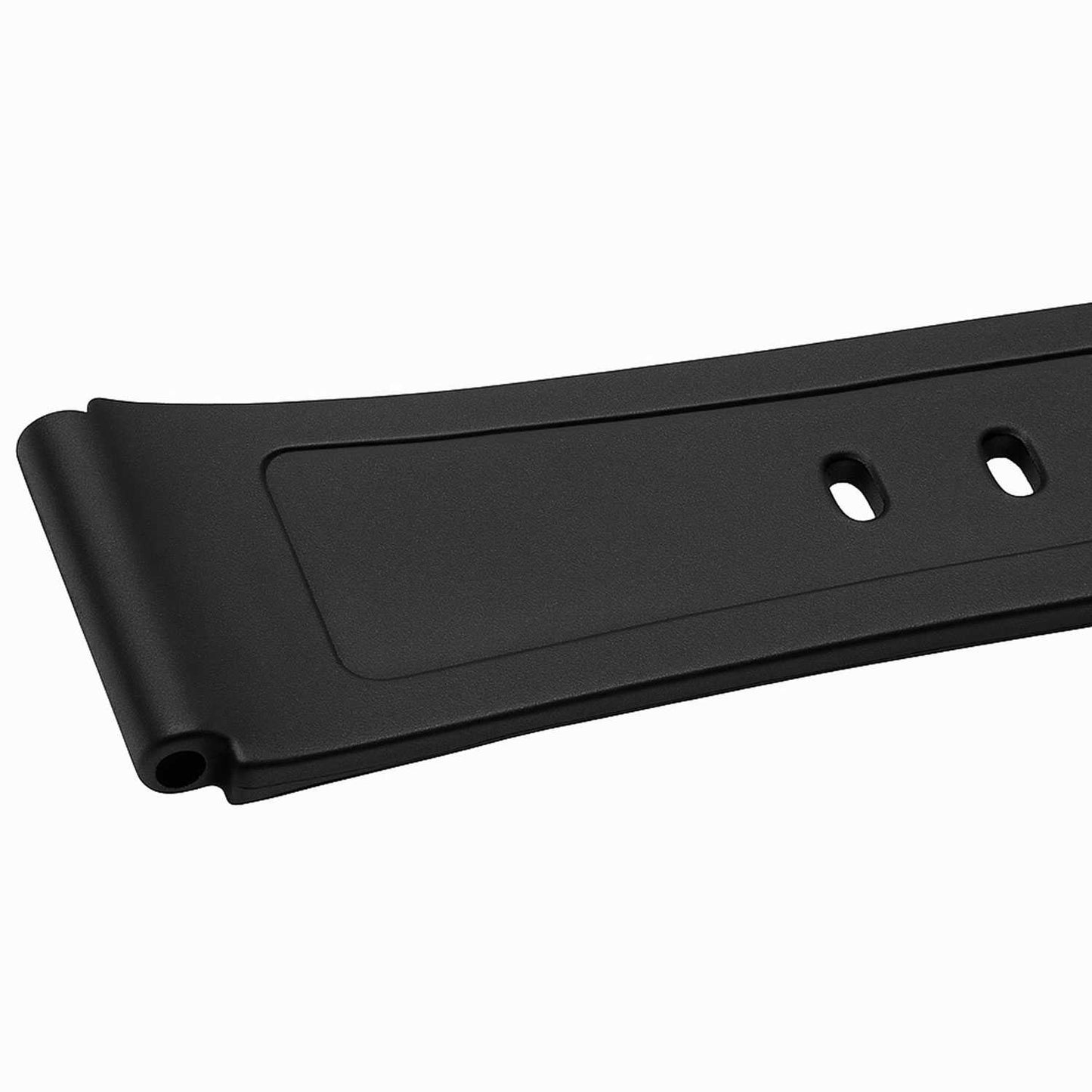 Repuesto Correa de Silicona Pasadores Metal Compatible con Reloj Casio F91W F-91W Negro Recambio Resina Resortes