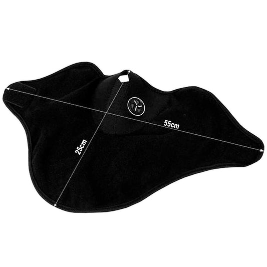 Braga Térmica Máscara de Neopreno para Bicicleta Moto Esquí Cuello Forro Cara Snow Negra