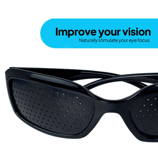 Gafas Reticulares Agujeros Pinhole Estenopeicas Rejilla Negras Cataratas Miopia